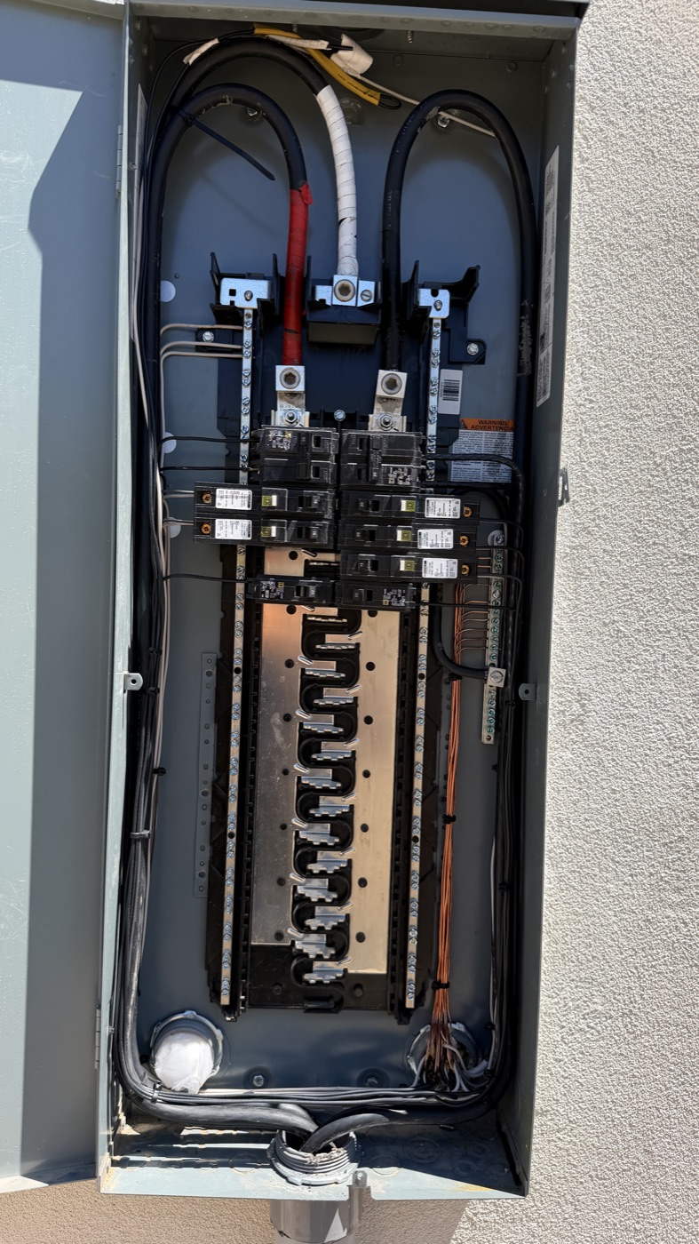 Close-up of a finished installation by Phoenix Prime Electric, Phoenix AZ